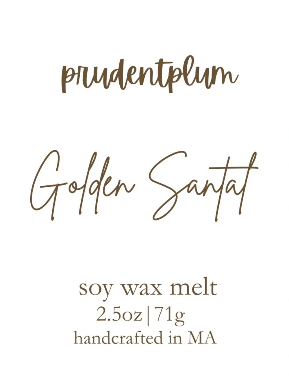 Handmade golden santal